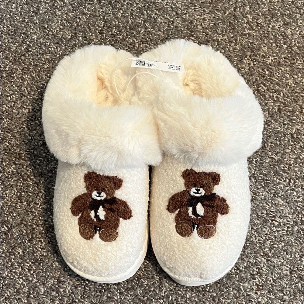 American eagle teddy bear slippers